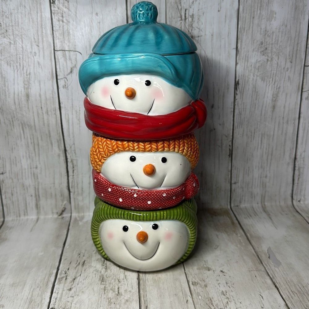 St‎ Nicholas Square "SNOW DAYS" Christmas Holiday Winter Stackable Bowls CHIP